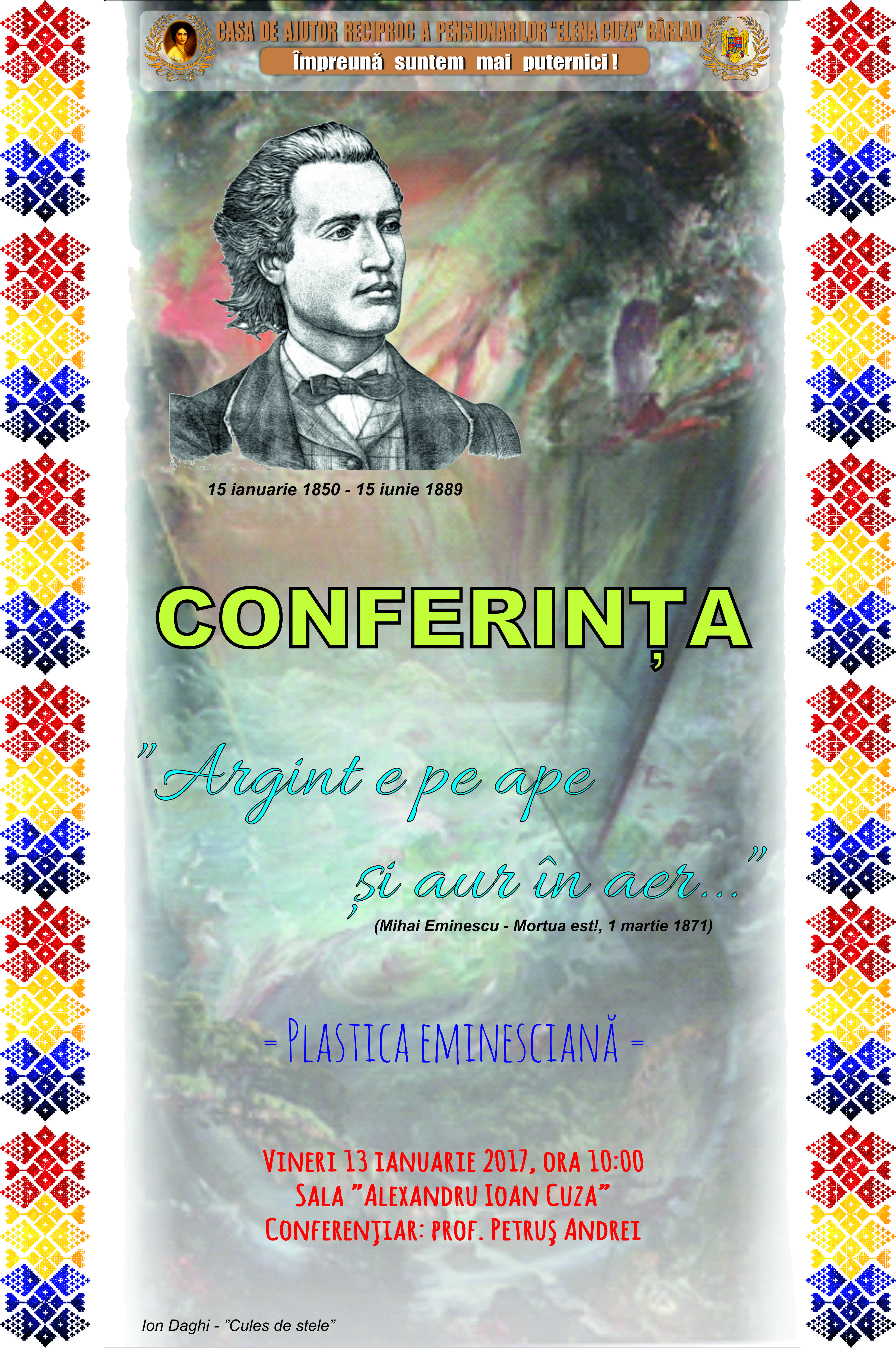 Conferința: Argint e pe ape și aur în aer...